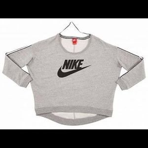 New Women's Nike District 72 LS Long Sleeve Crew Black Gray New Women's Nike District 72 LS Long Sleeve Crew Black Gray