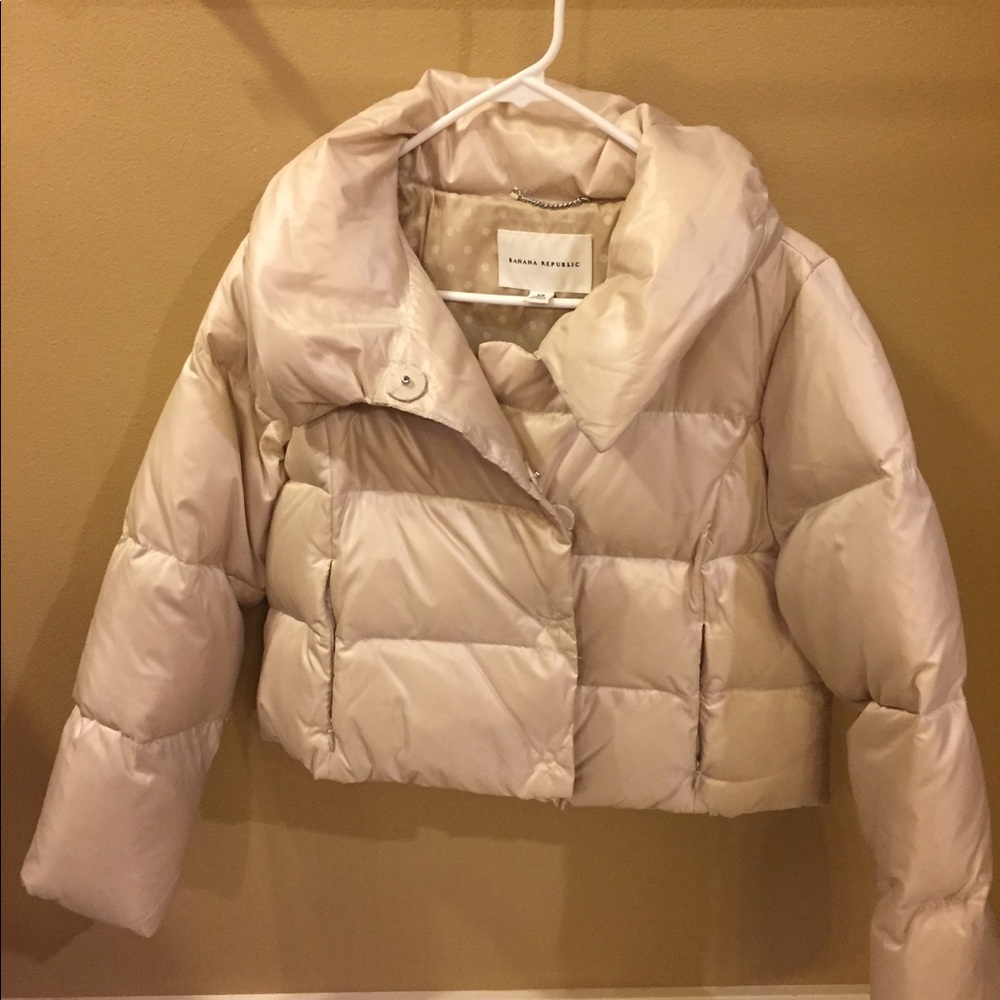 Banana Republic Puffer Bomber Jacket
