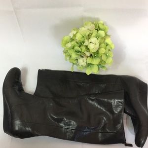 BP black fall boots wedge heel size 9