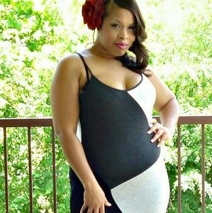 Color-block Maxi Dress