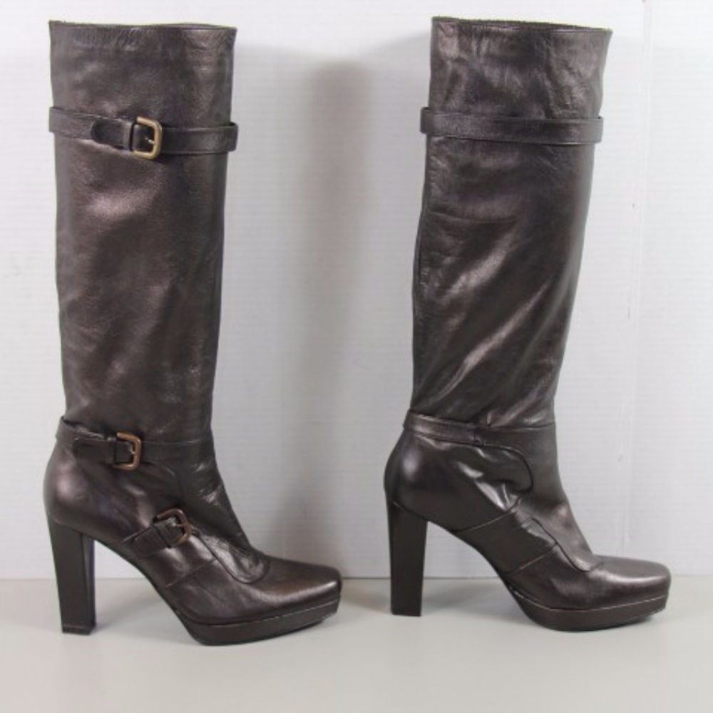 Plum Brown Stuart Weitzman Knee High Boots Sz 9.5