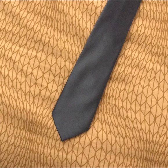 Puccini Dusty Blue Silk Necktie - Picture 2 of 4
