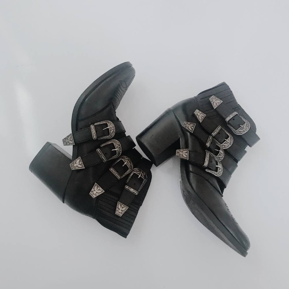 Black Boho Booties