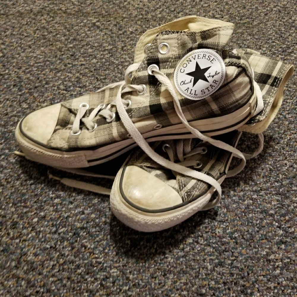 Plaid Converse Shoes