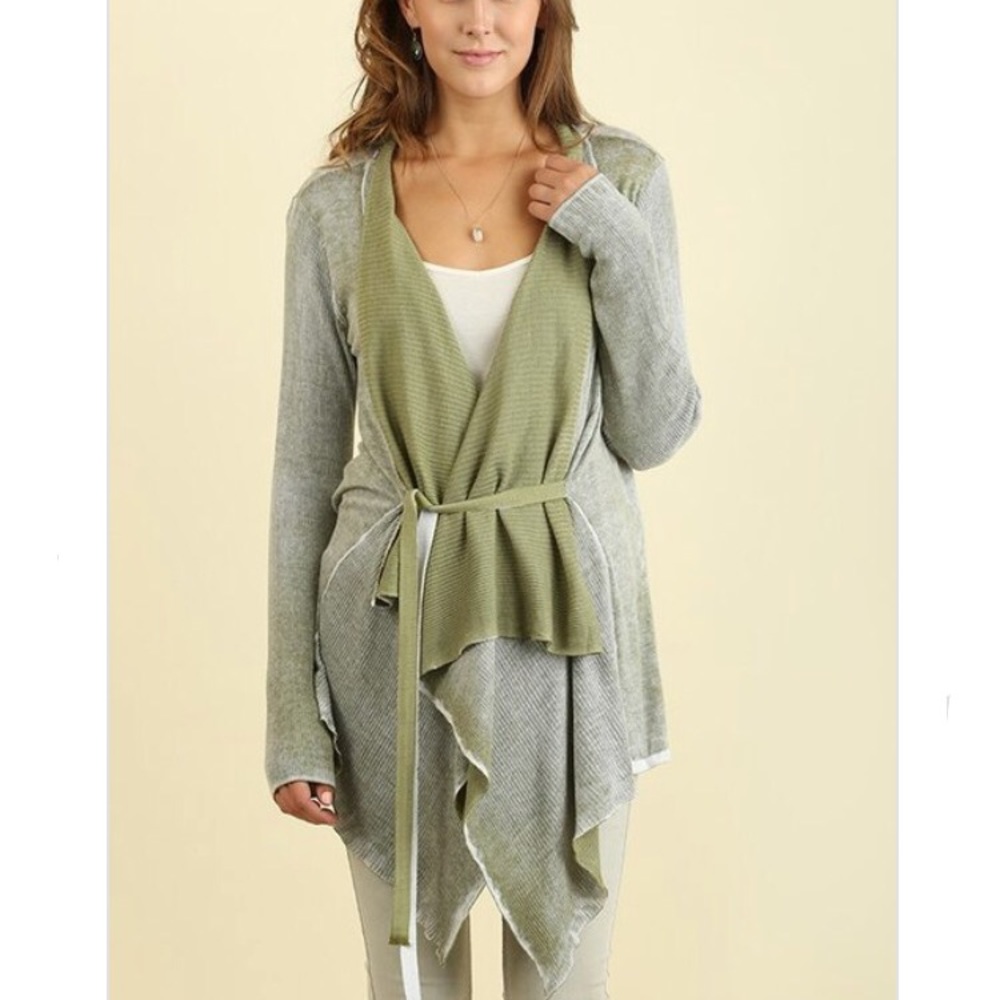 Last one! Tie waist cardigan sweater - Picture 4 of 5