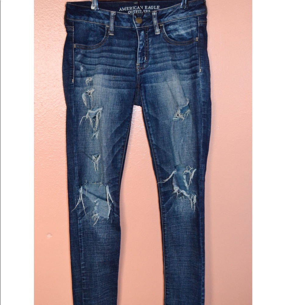 American Eagle ripped jeans