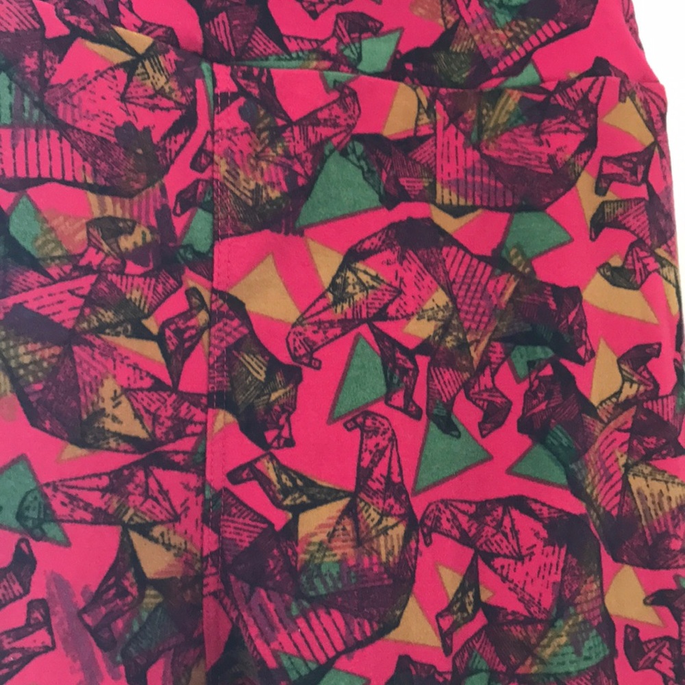 Lularoe Berry Pink Geometric Bears
