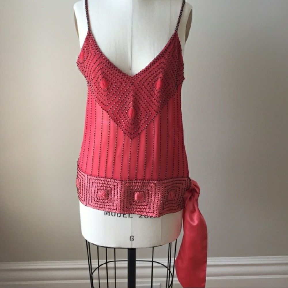 Karen Millen sleeveless top with beaded detailing
