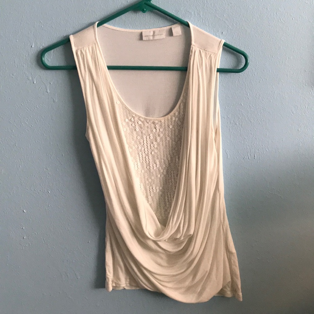 White Sequence Blouse