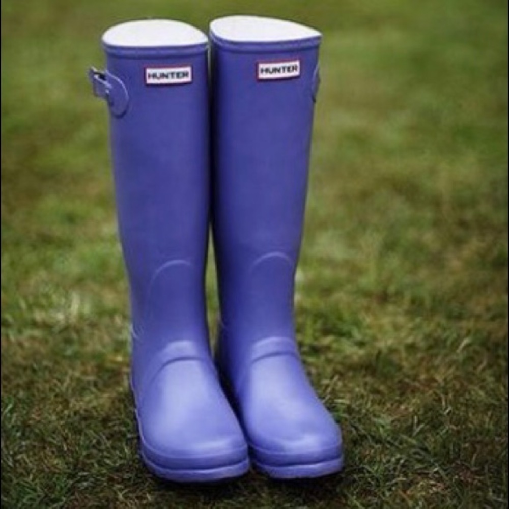 Tall Purple Hunter Boots - RARE light purple color
