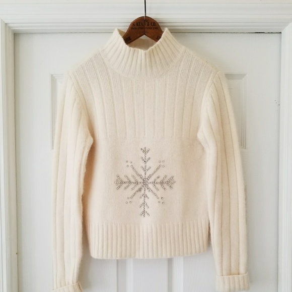 Moda International Sweaters - Holiday fuzzy snowflake sweater