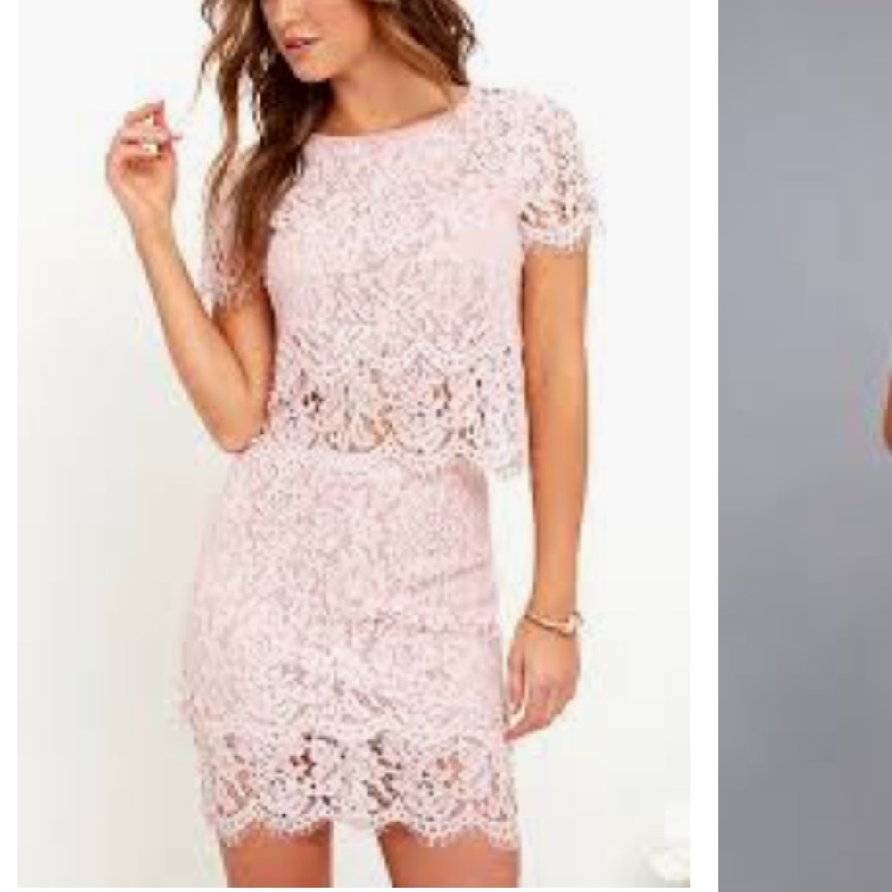 Blush two piece Dress
