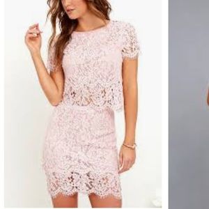 Blush two piece Dress