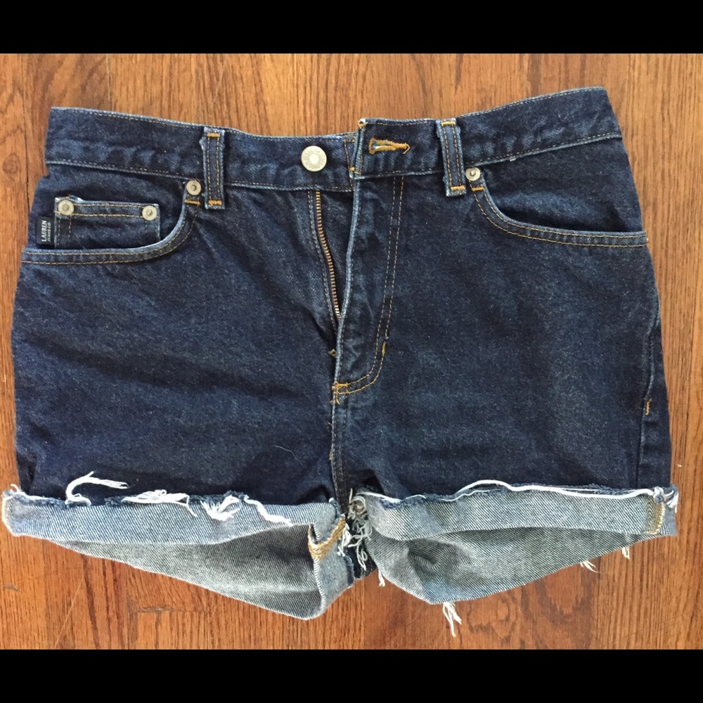 Ralph Lauren dark denim short shorts