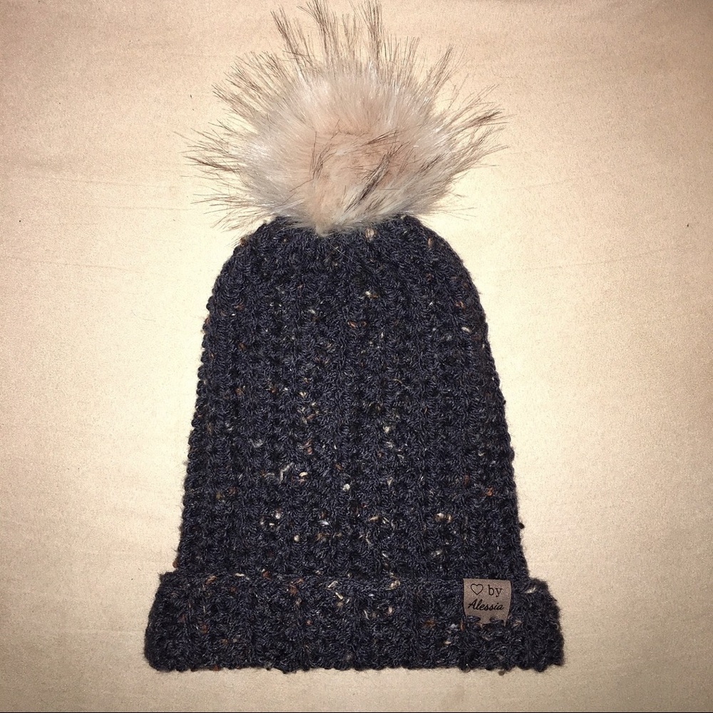 Handmade faux fur Pom Pom hats