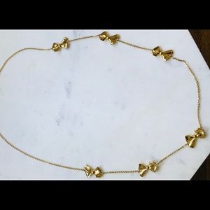 Jcrew long bow necklace