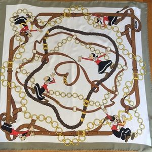 Moschino Olive Oyl Silk Scarf (BRAND NEW) Original