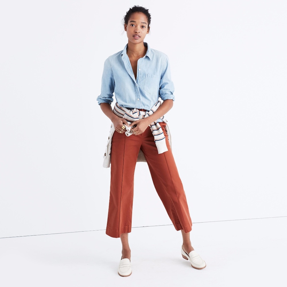 Madewell - Chambray Ex-Boyfriend Shirt - Size XXS