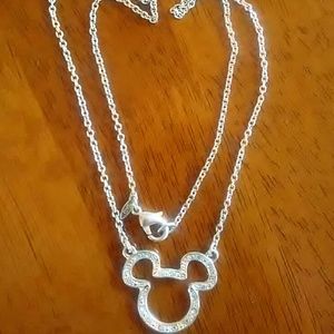 Mickey Mouse rhinestone necklace