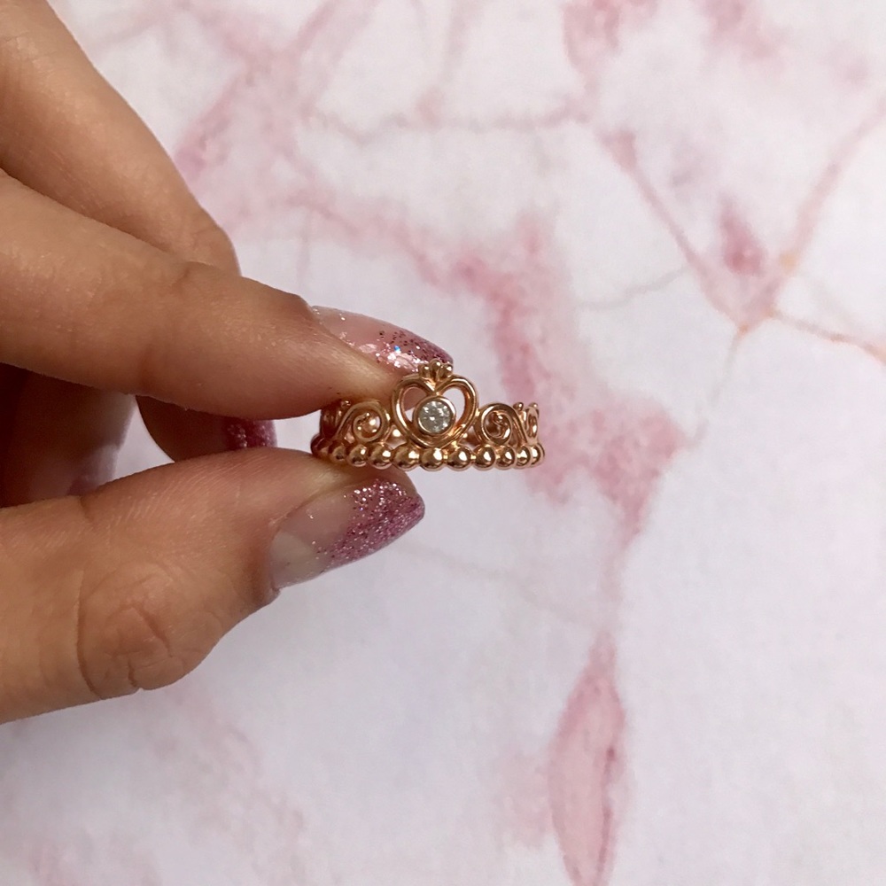 Pandora My Princess Tiara Ring in ROSE