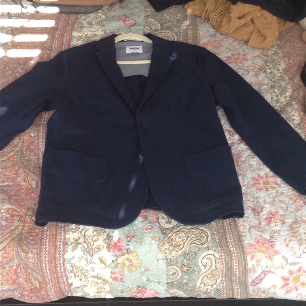 Old Navy Casual Cotton Blazer - Navy - Large