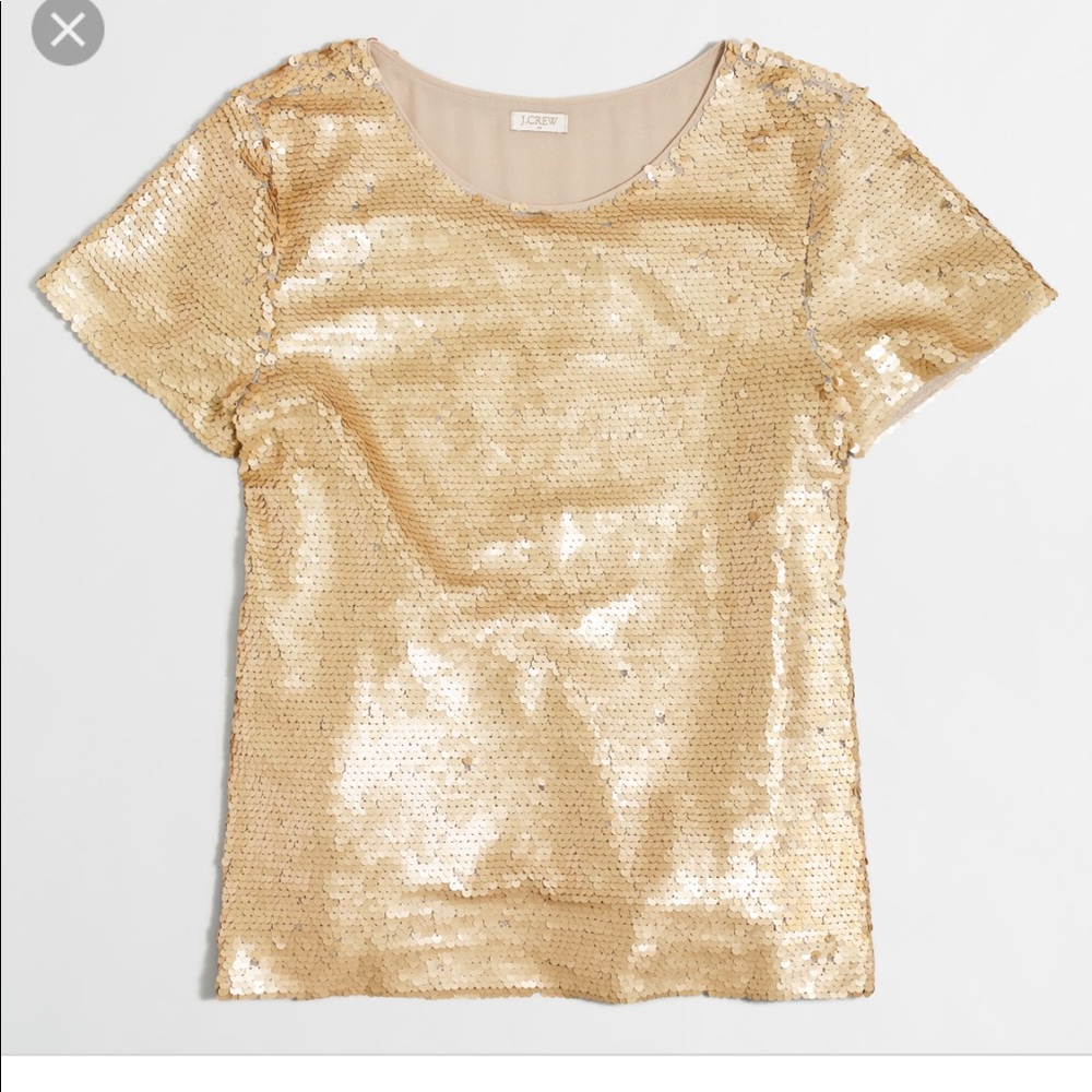 J.Crew sequin t-shirt