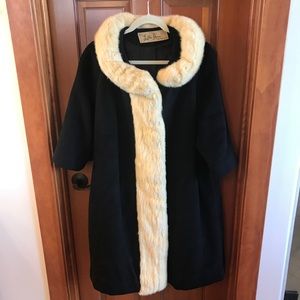 Vintage Fur & Wool Coat Lilli Ann