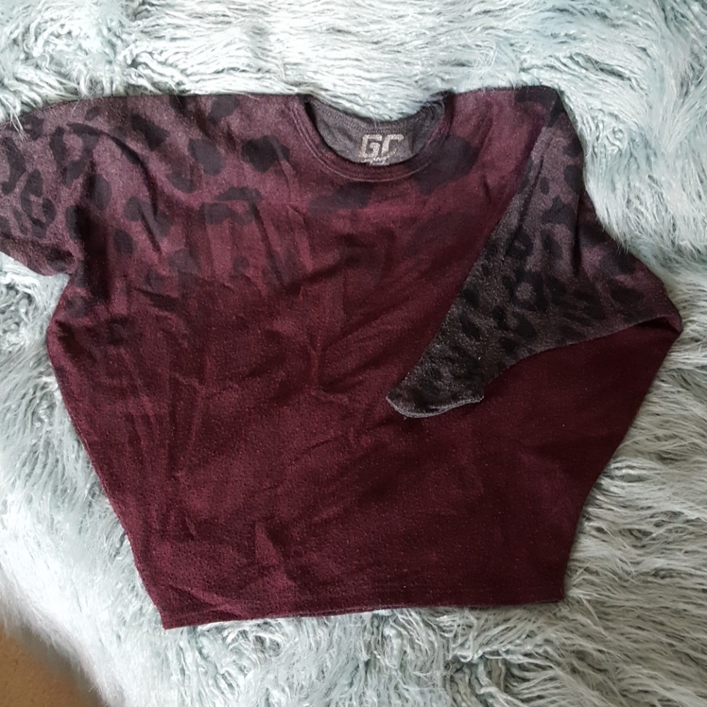 Go Couture Jeans Batwing Sleeve Sweater