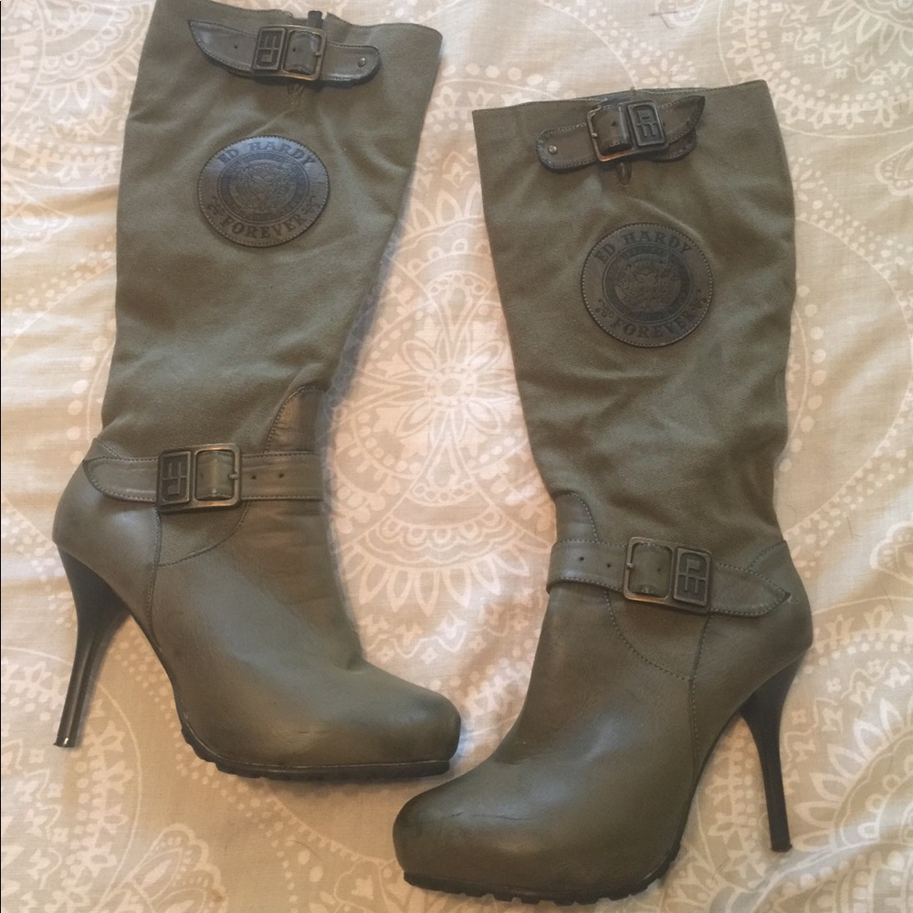 Ed hardy women's Moto boots
