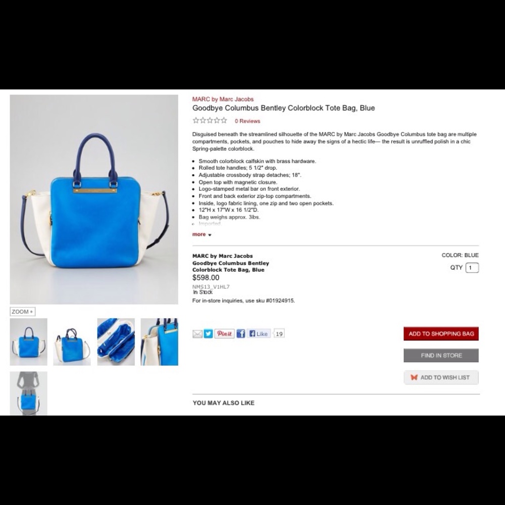 Marc By Marc Jacobs Bentley Tote Bag