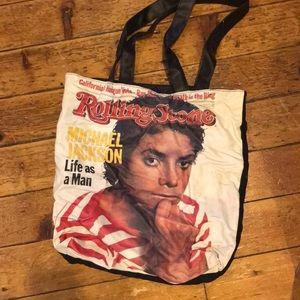 Rolling Stone Cover of Michael Jackson Tote Bag