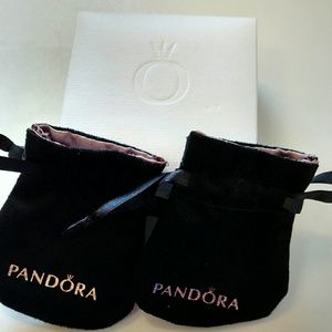 Pandora Bracelet Box and 2 Drawstring Charm bags
