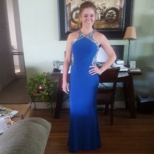 Blue prom dress