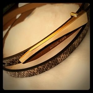 Michael Michael Kors Leather Belt (Large)