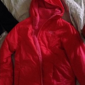 North face pink jacket size medium