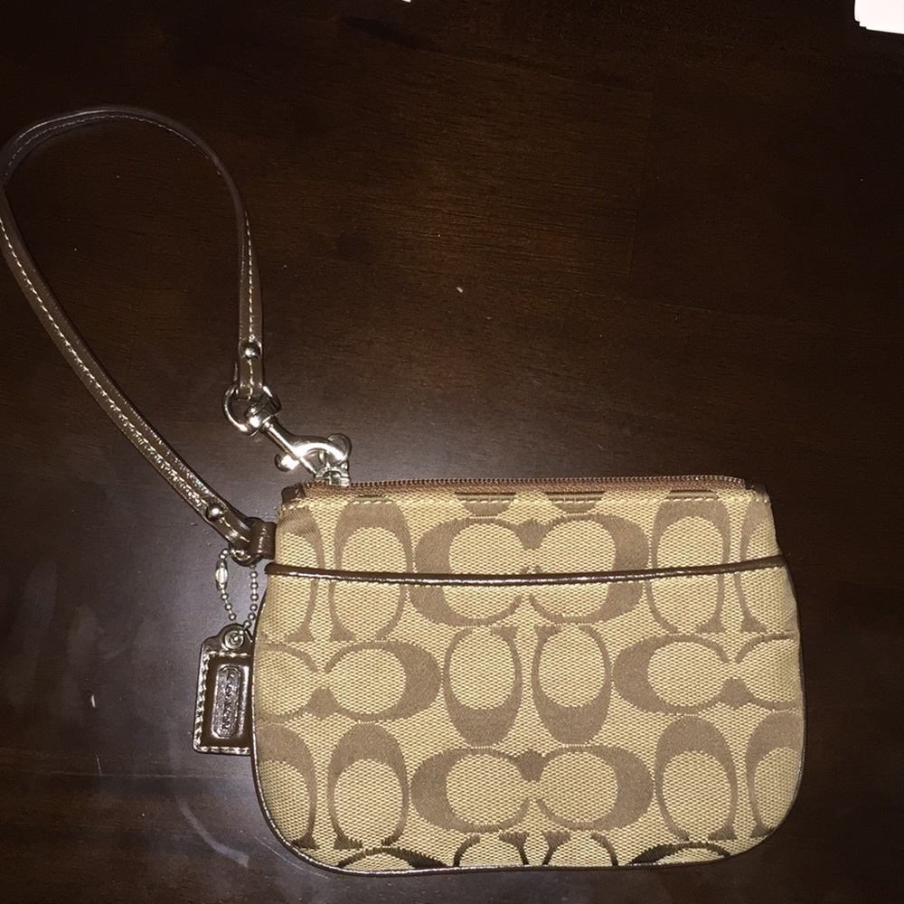Coach Signature Wristlet