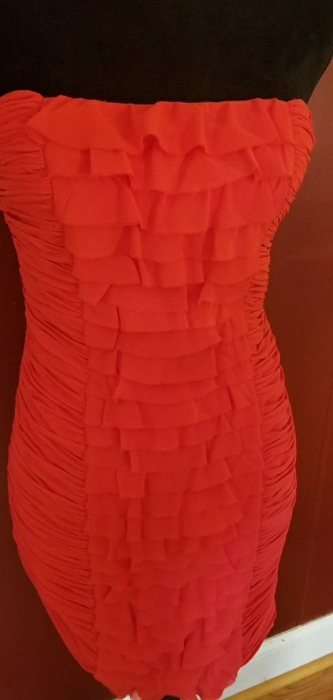 Strapless Red Dress
