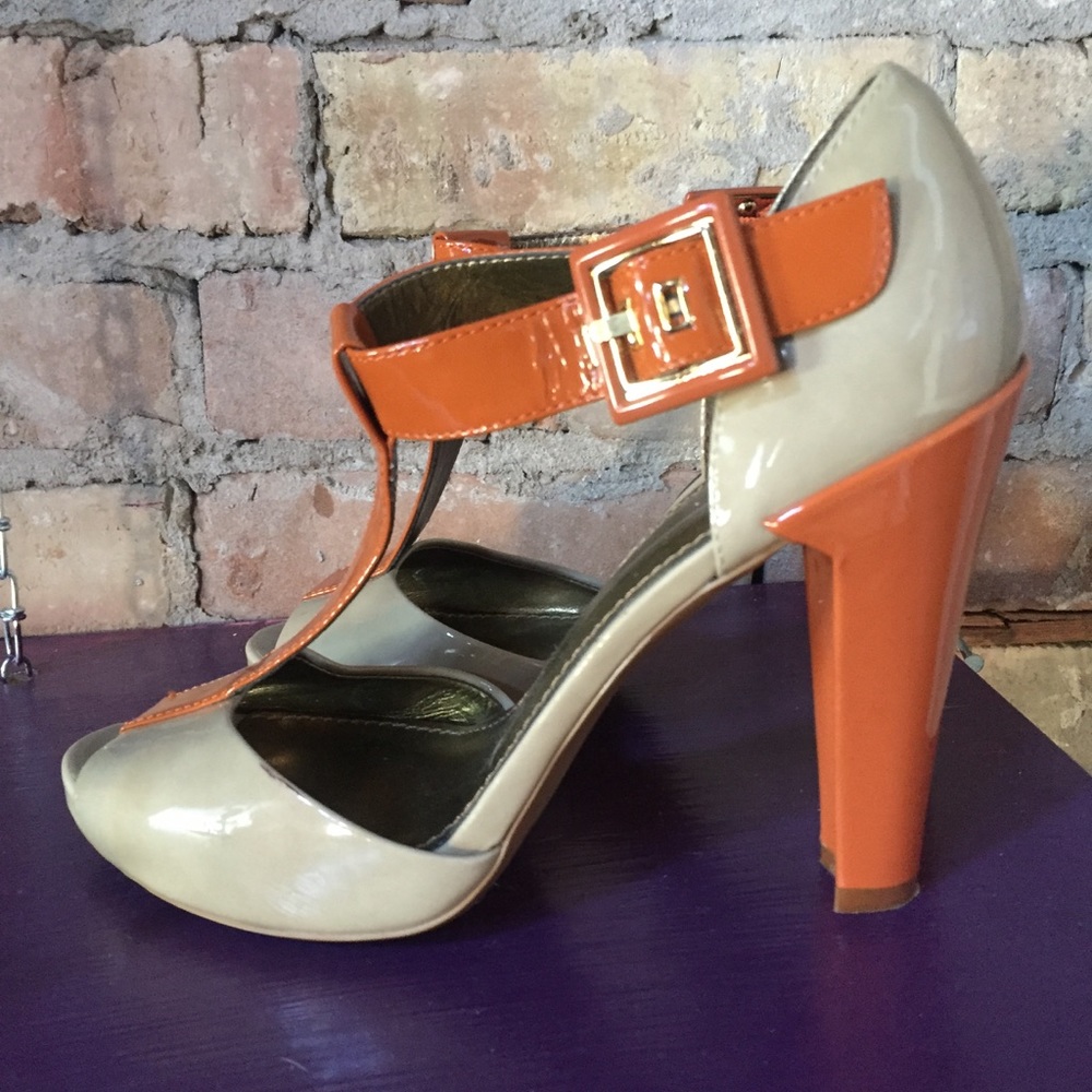 Linea Paolo Patent Peep Toe Heels Sz 6.5 👠