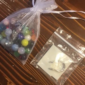 Interchangeable marble ring