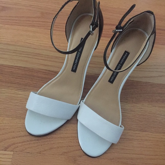 French Connection Shoes - French Connection Black and White Heels