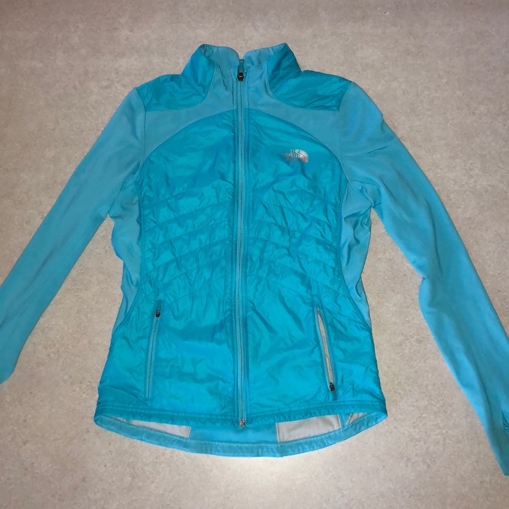 The north face light blue jacket