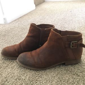 brown leather boots