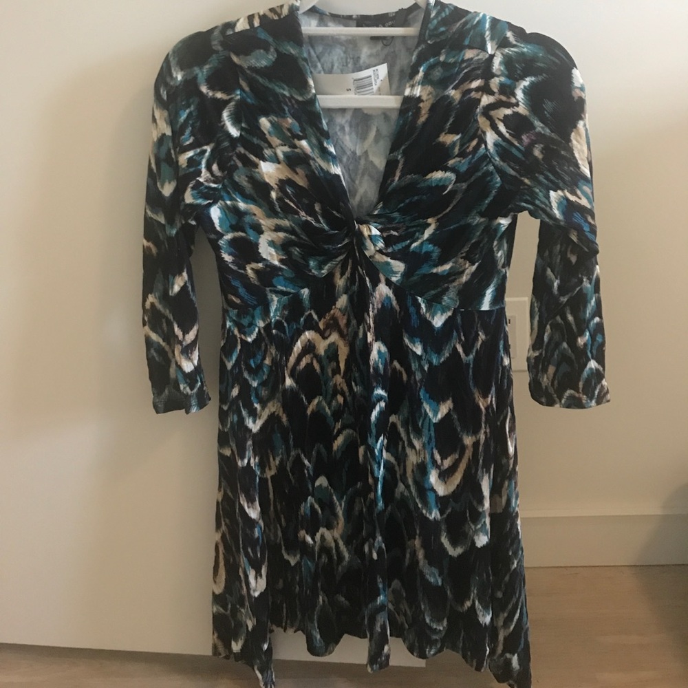 Peacock colored shirt/dress