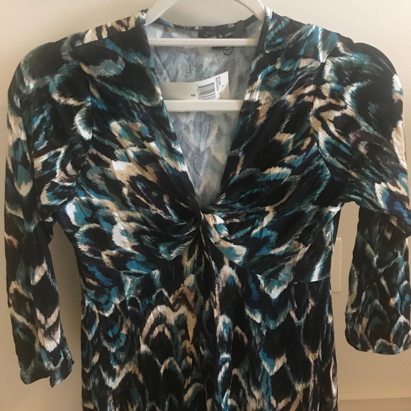 Peacock colored shirt/dress - Picture 2 of 2