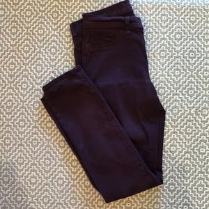 J Brand eggplant skinny jeans