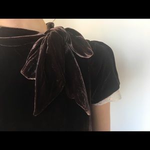 Brown Velvet Marc by Marc Jacobs Dress