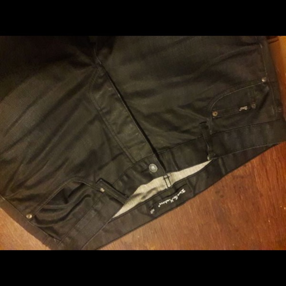 Black wax denim Deus Ex Machina slim straight
