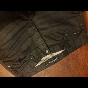 Black wax denim Deus Ex Machina slim straight