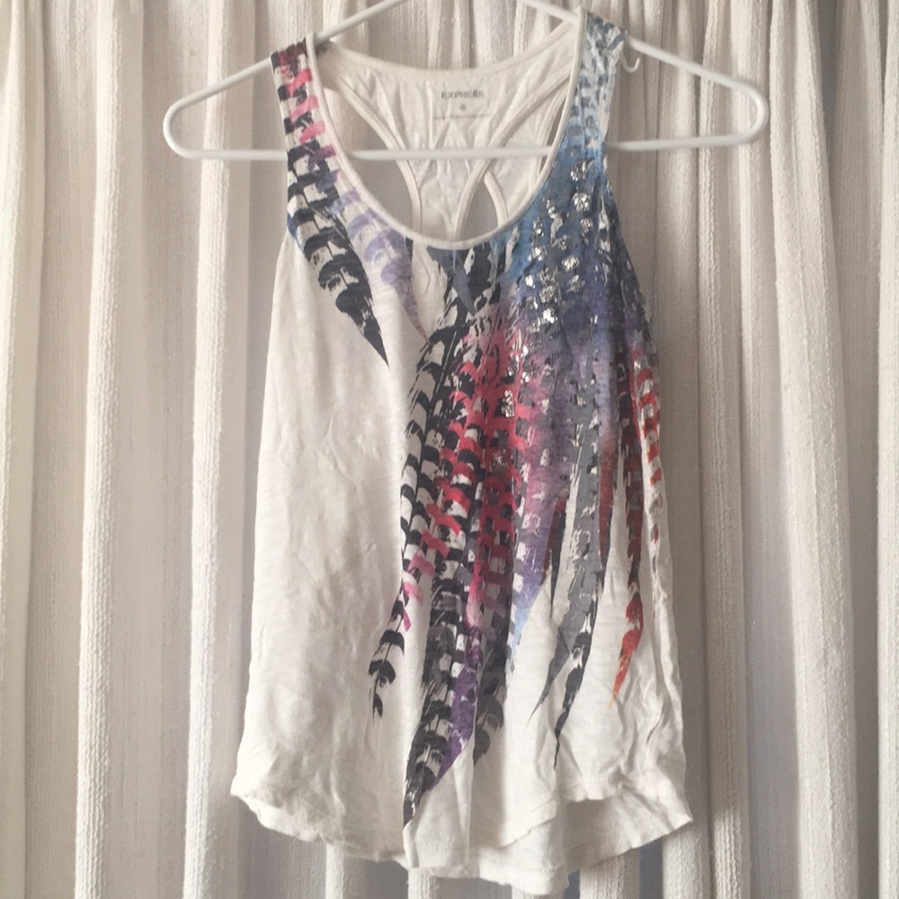 Feather express open back tank