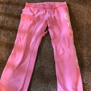 Pink sweat pants